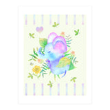 Sleeping baby elephant (Print Only) thumbnail
