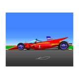 Pole Position Racecar Homage (Print Only) thumbnail