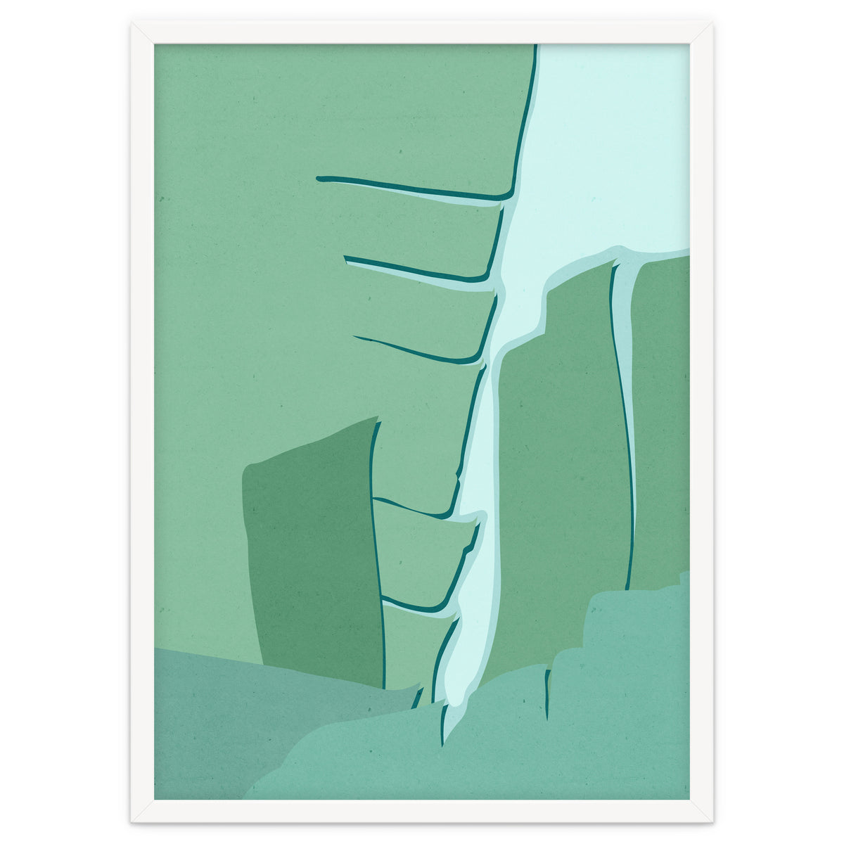 Abstract Banana Leaves One - Greener Eden