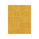 My Favorite Geometric Patterns No.22 - Mustard Yellow (Print Only) thumbnail