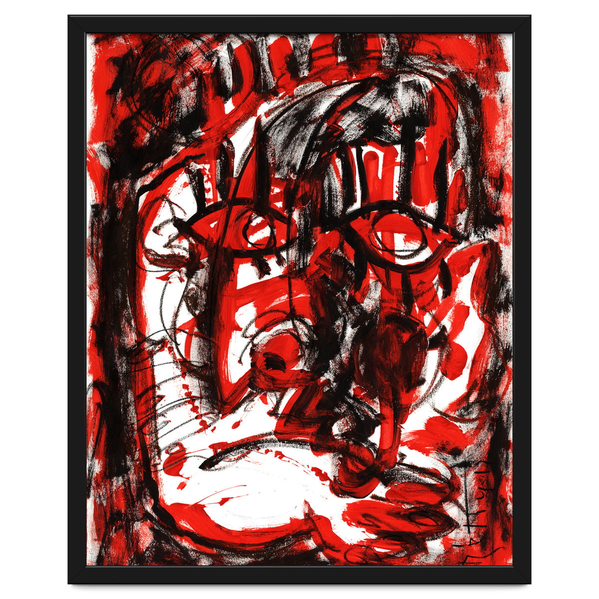 Anger - white background