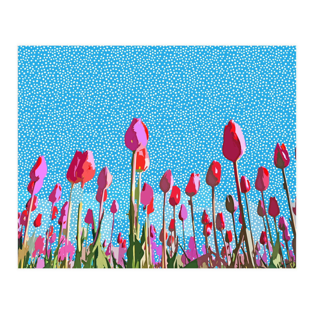 Tiptoe through the tulips with me (Print Only)
