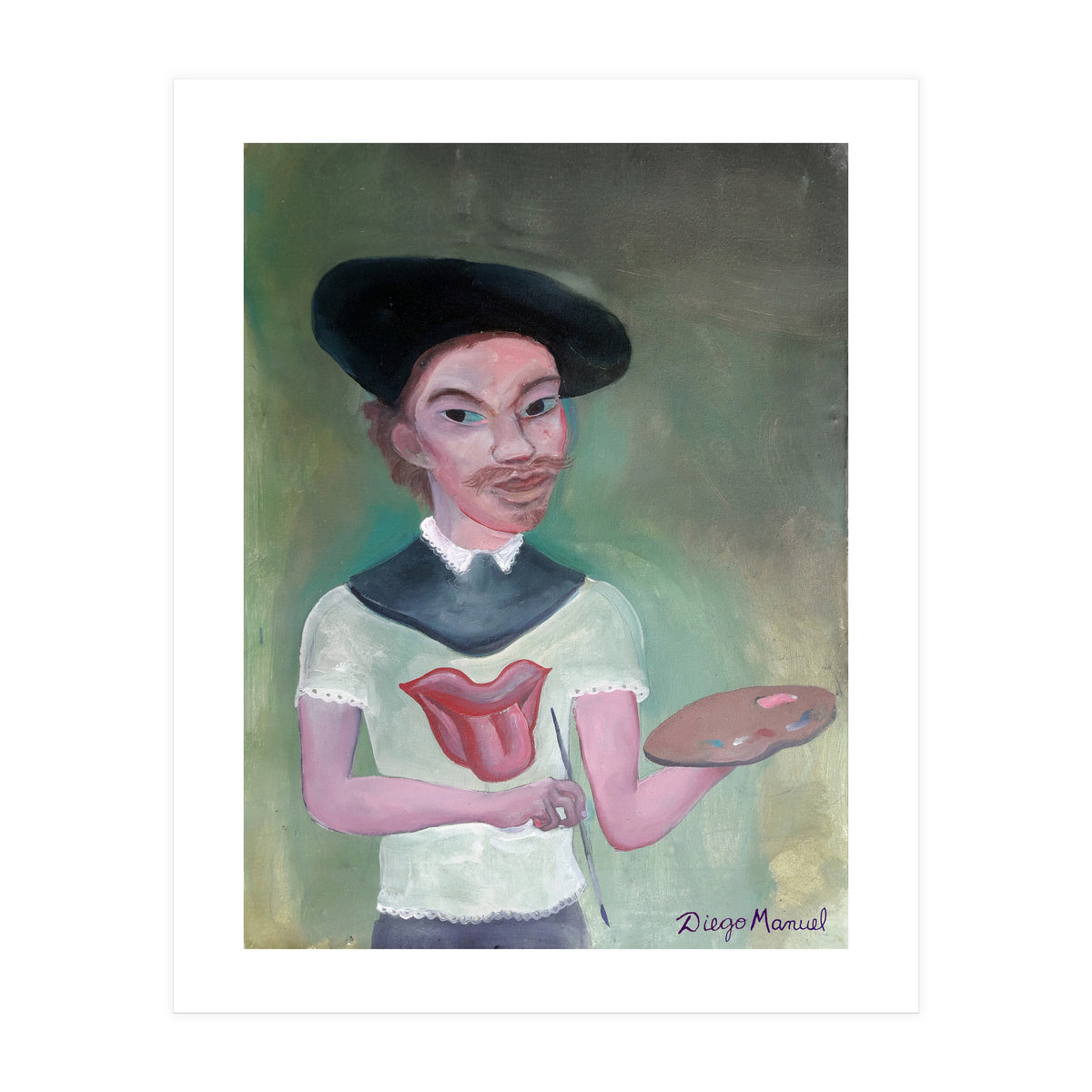 Rembrandt Rolling Fan (Print Only)