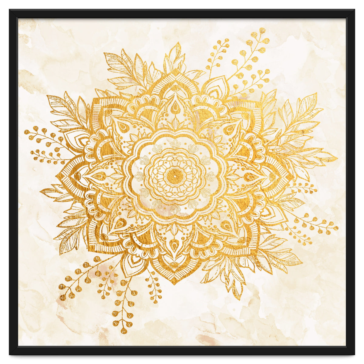 Queen Starring of Mandala-Gold Sunflower II