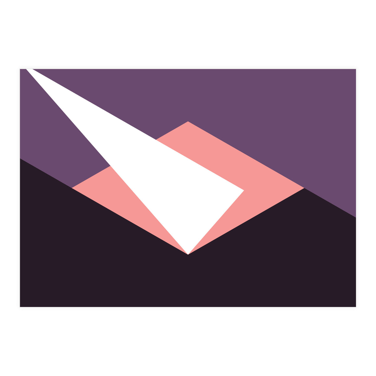 Geometric Shapes No. 59 - pink & purple (Print Only)