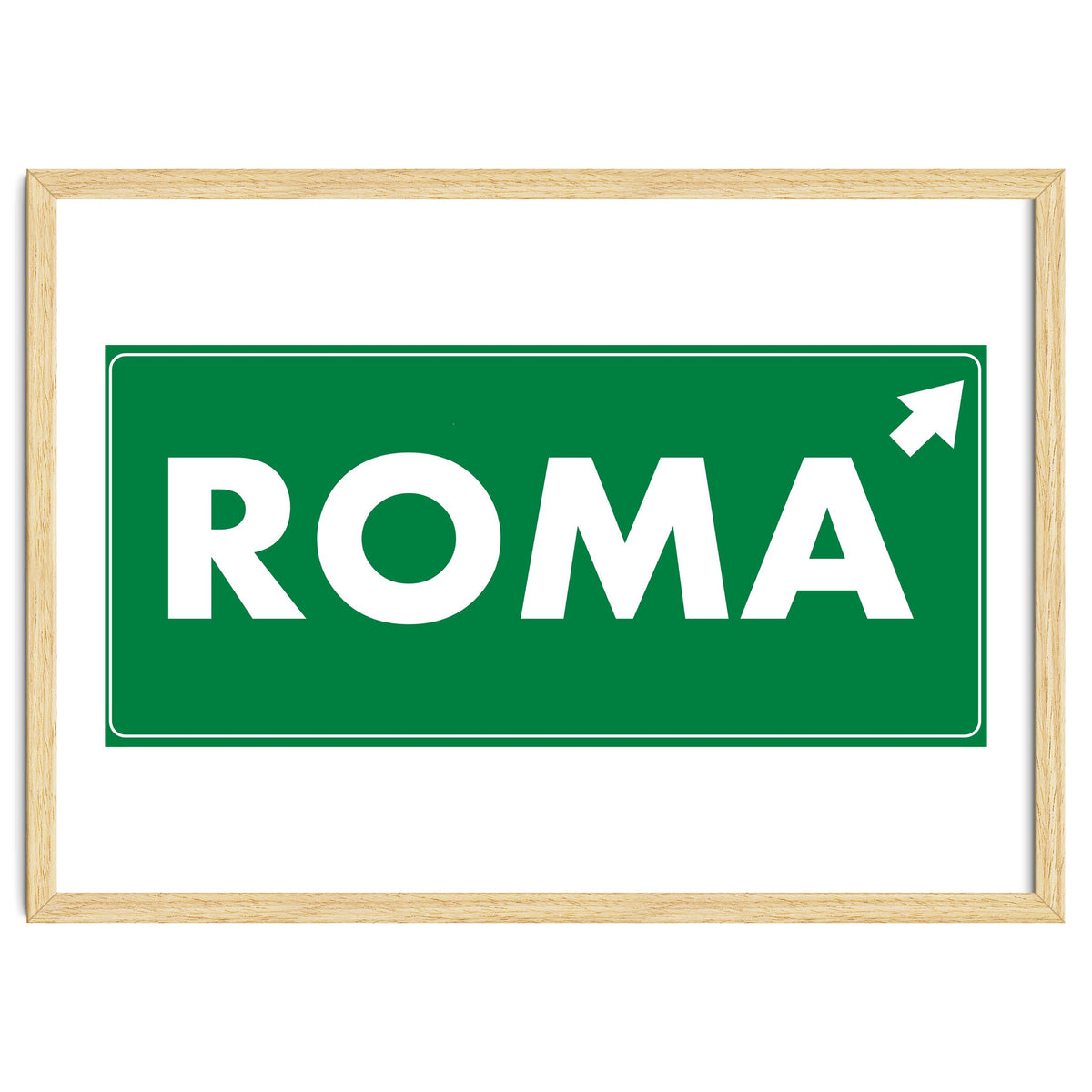Let`s go to Roma, Italy! Road sign