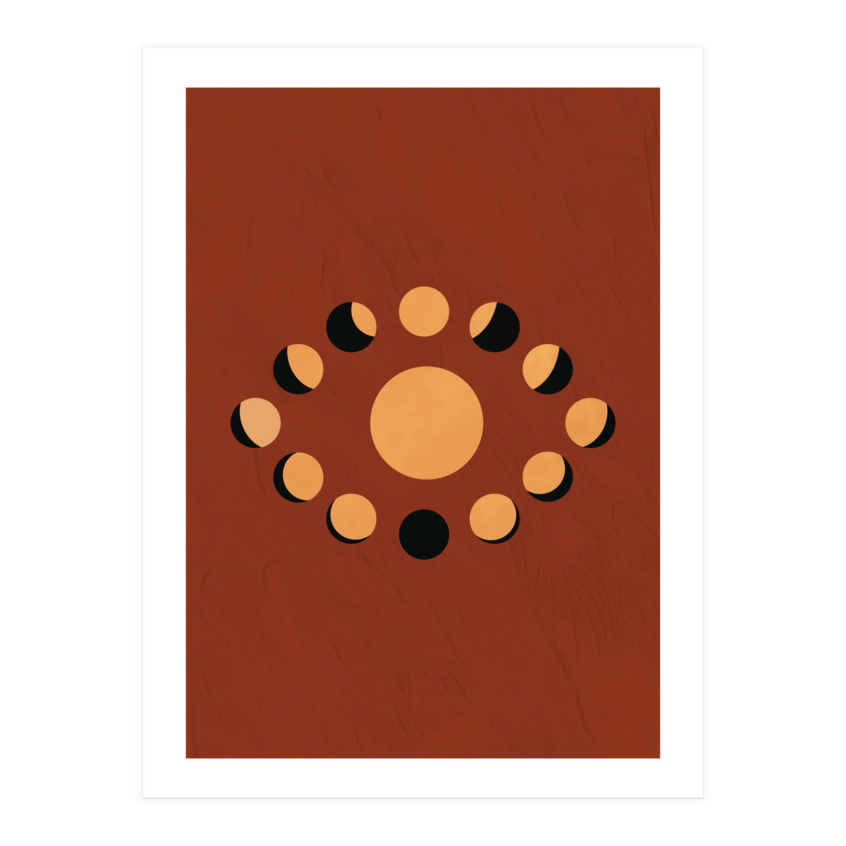 Lunar Eclipse Moon Illustration (Print Only)