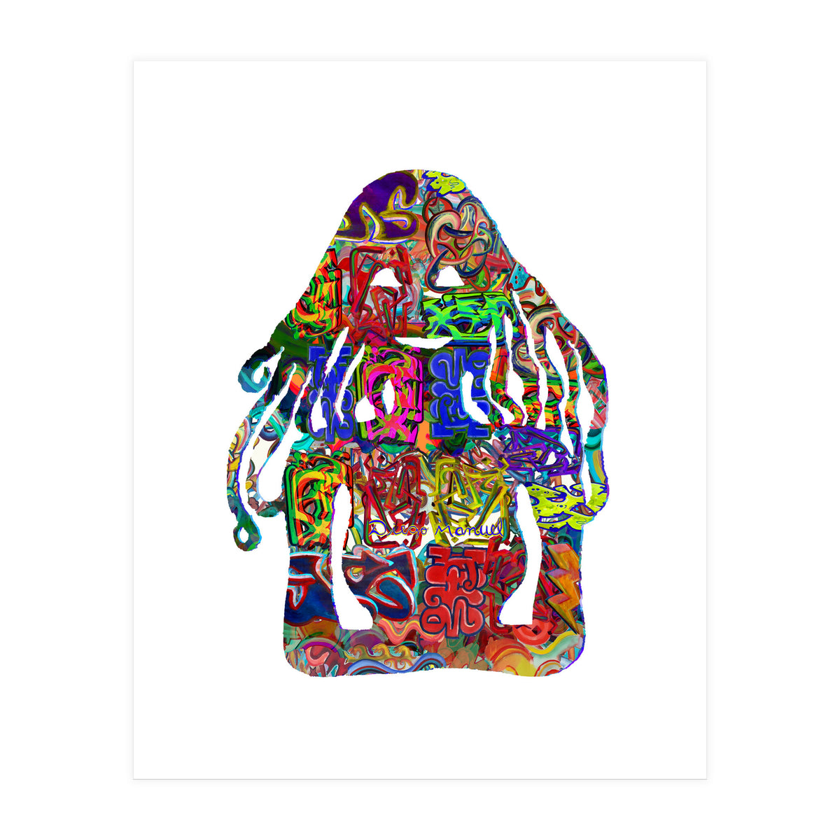 Mujer Digital 4 13  (Print Only)