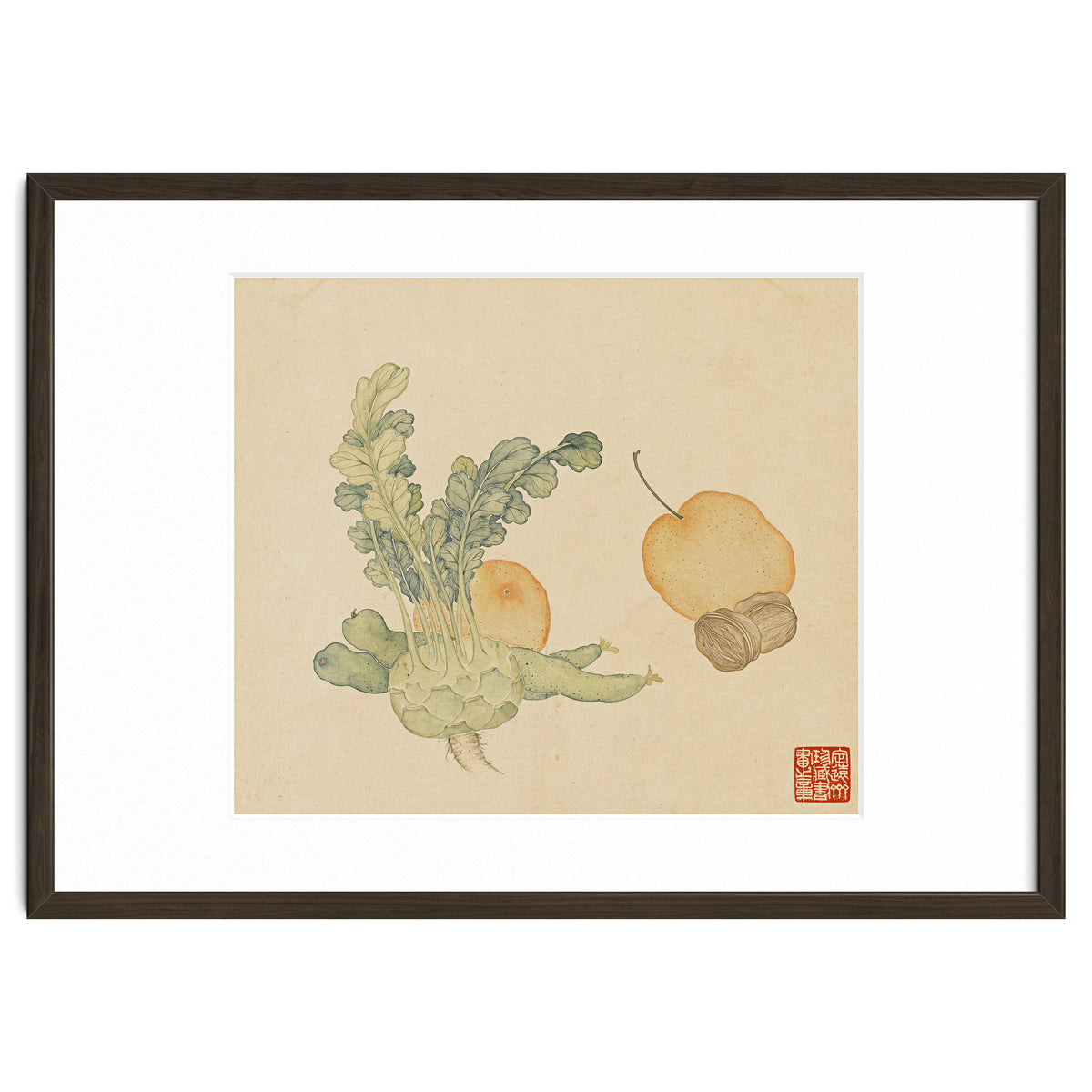 Wang Chengpi ~flowers And Vegetables, Vegetables, Fruits, Epiphyllum, Pears, Peppers