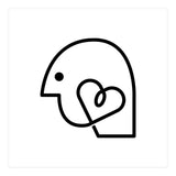 Head Heart_White (Print Only) thumbnail