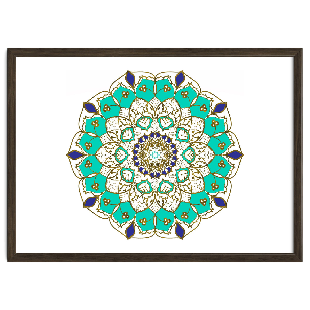 Blue and Gold Mandala