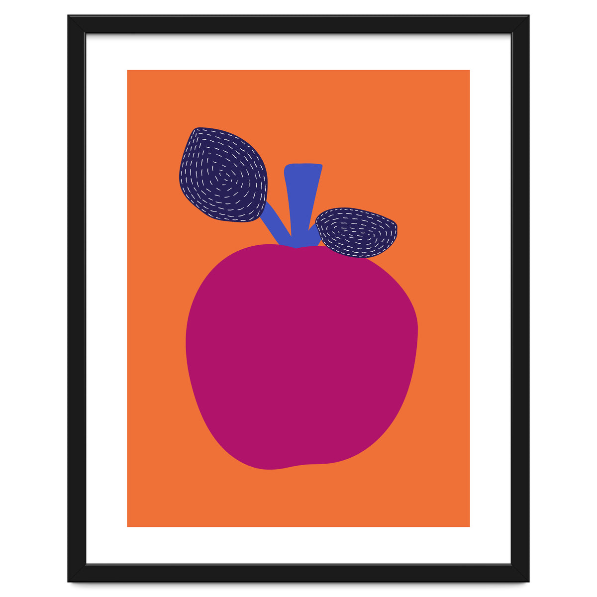 Fuchsia Apple Art
