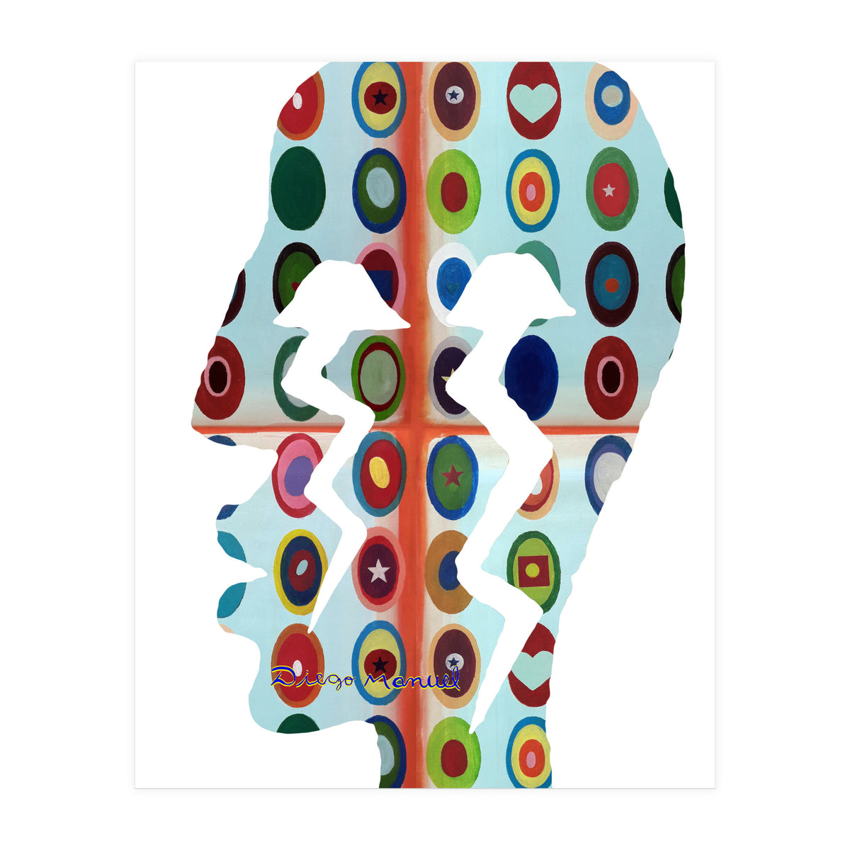 Perfil Con Rayos 9 (Print Only)