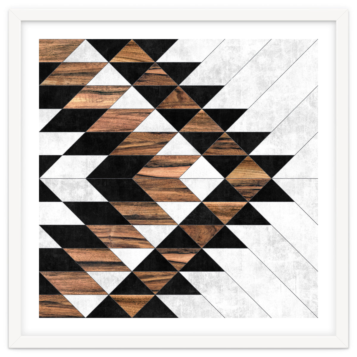 Urban Tribal Pattern No.9 - Concrete and Wood