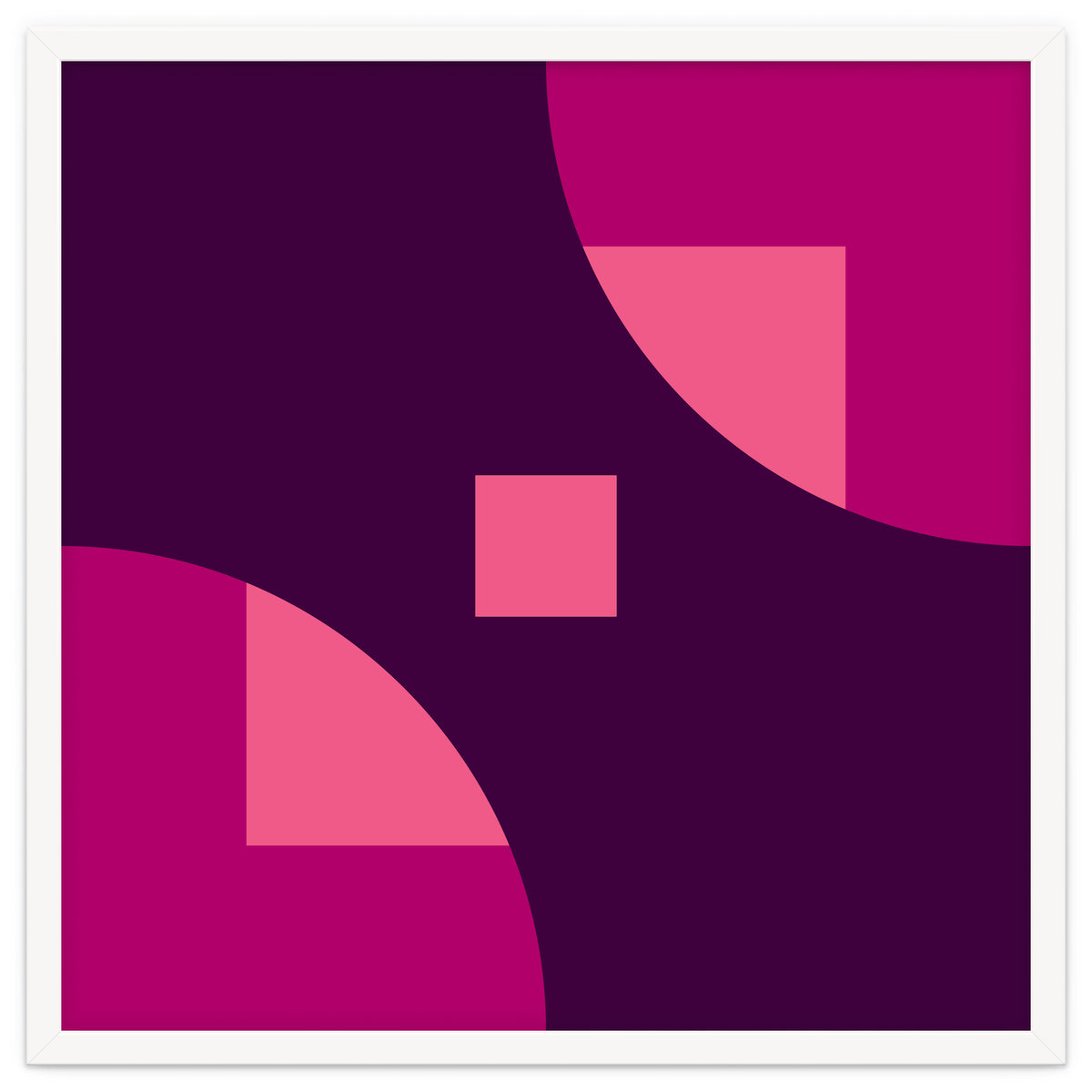 Geometric Shapes No. 1 - purple & pink squares