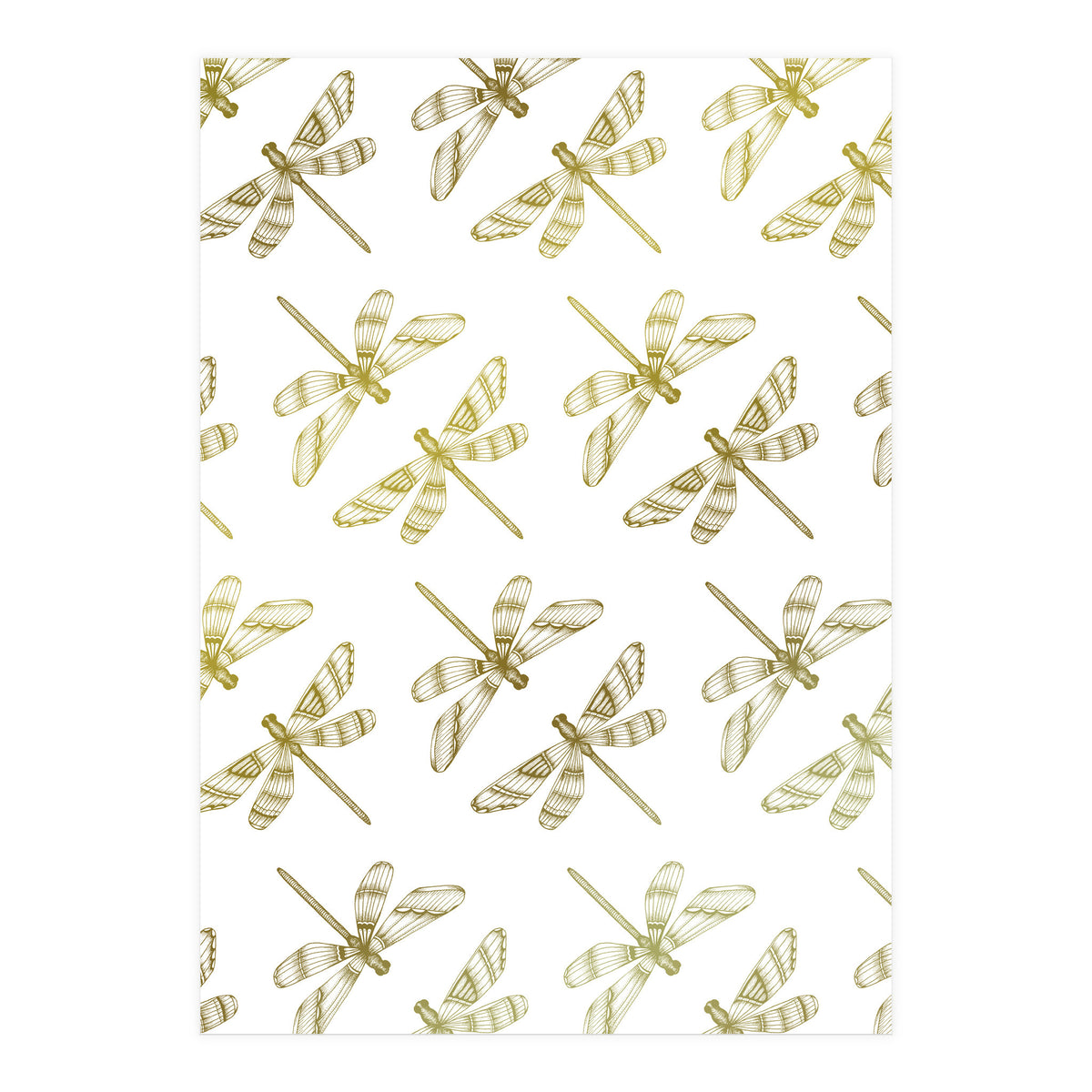 Golden Dragonflies (Print Only)