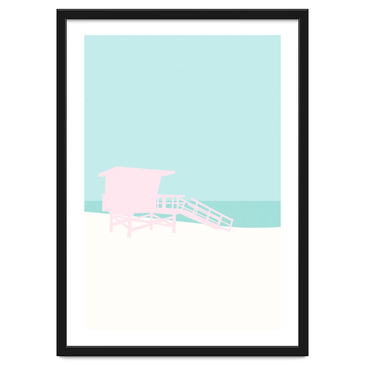 Minimal Lifeguard Tower - Turquoise Coast