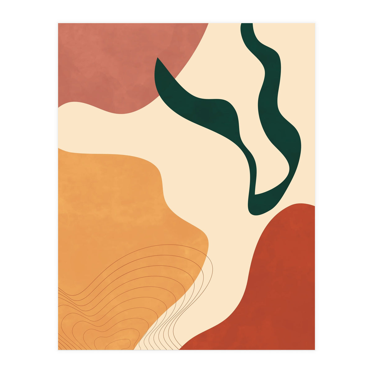 Abstract Scandi Neutral Shapes (Print Only)