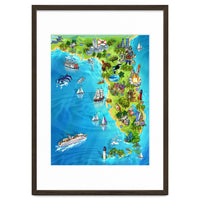 Florida Illustrated Map