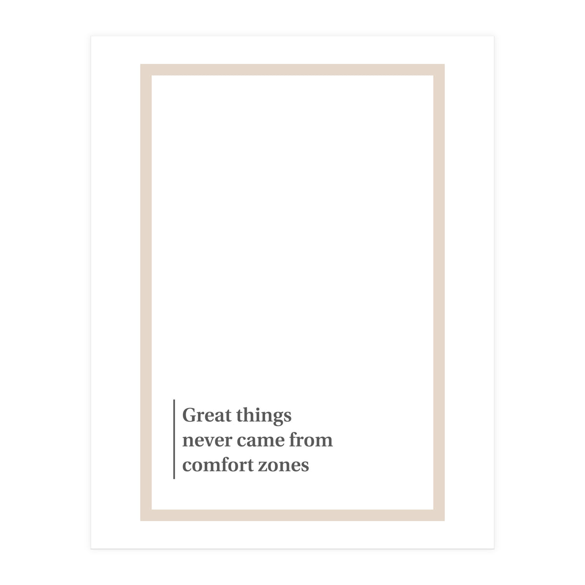 COMFORT ZONE (Print Only)