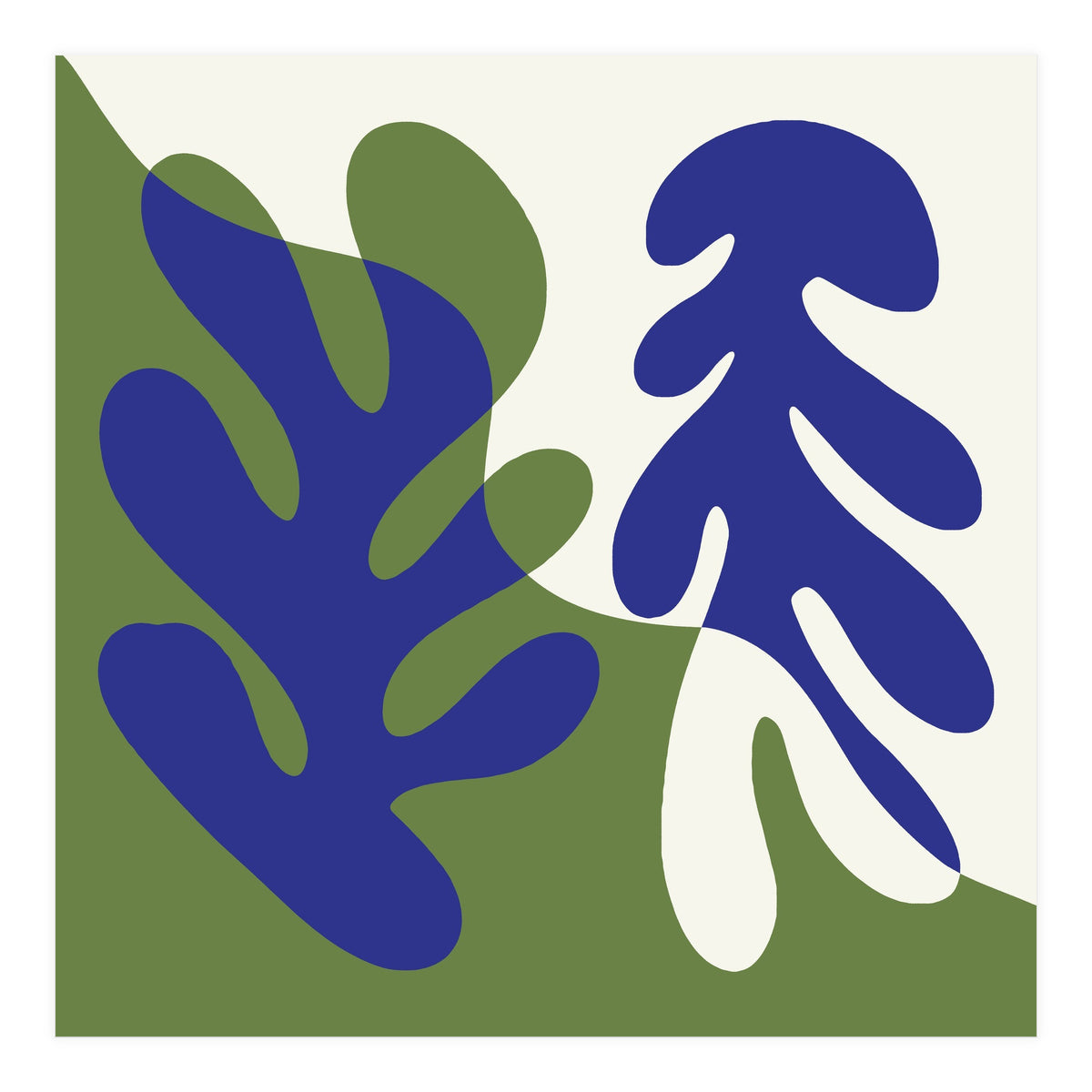 Matisse Inspired Organic Coral Shapes (Print Only)