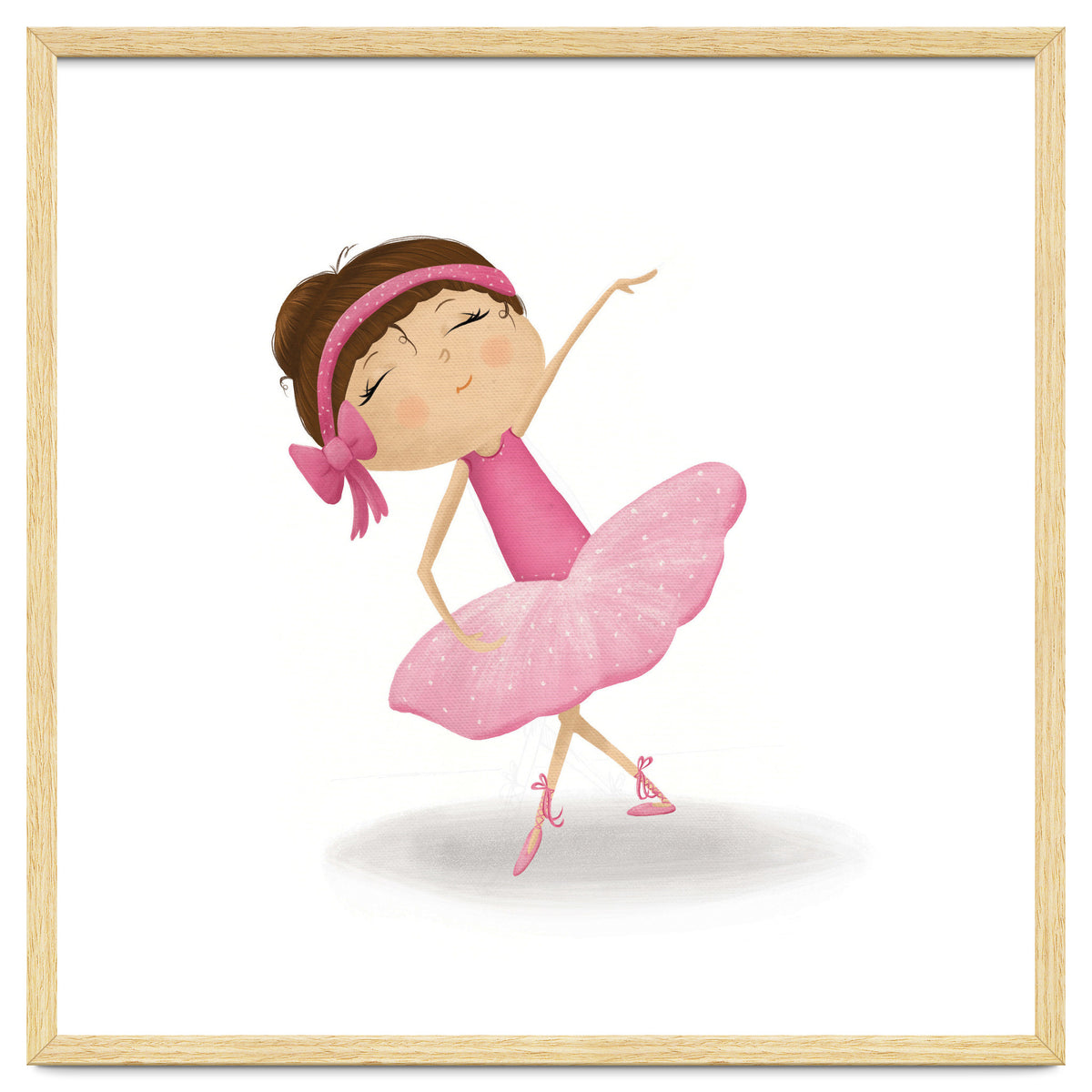 Adorable Plie Ballerina Nursery Print