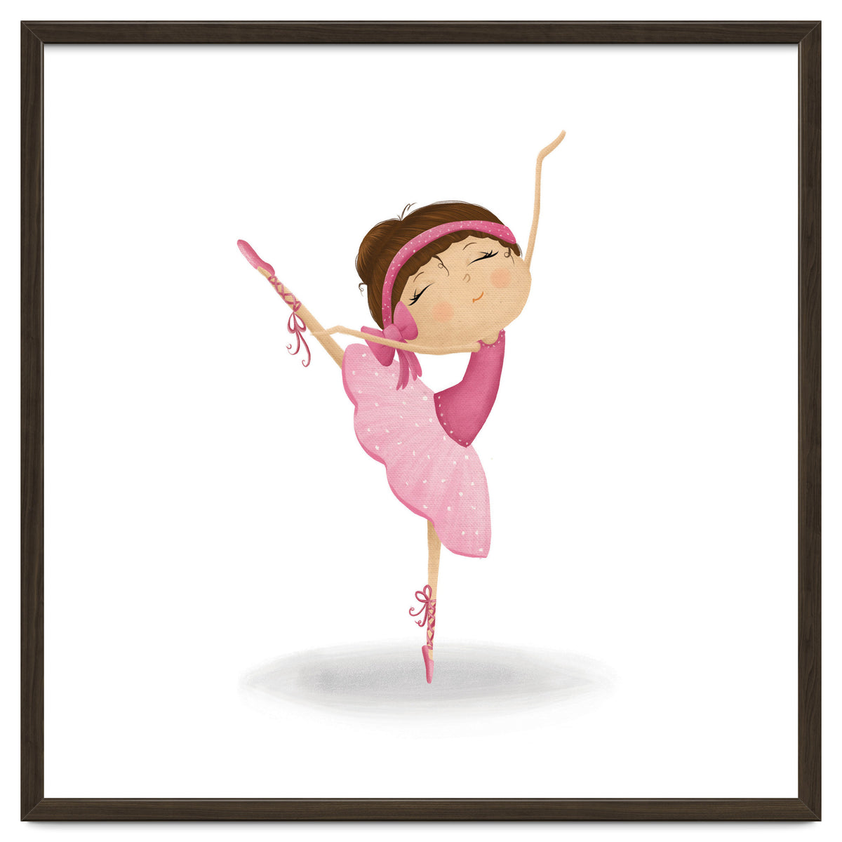 Adorable Ballerina Nursery Print