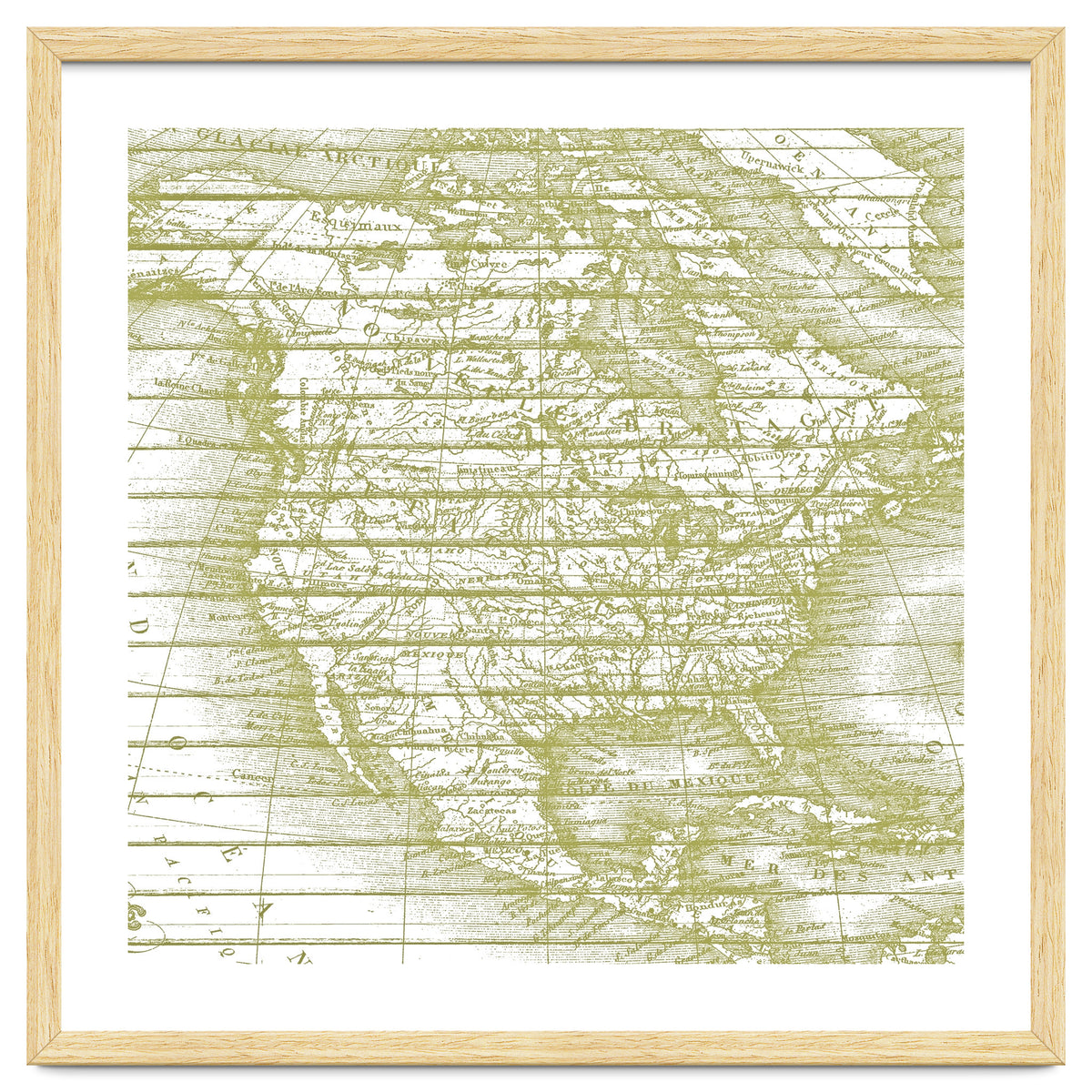 Vintage America`s Map