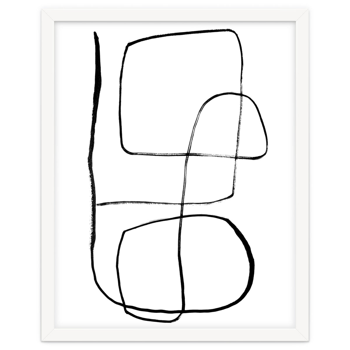 Mid-Century Line Art Print #3