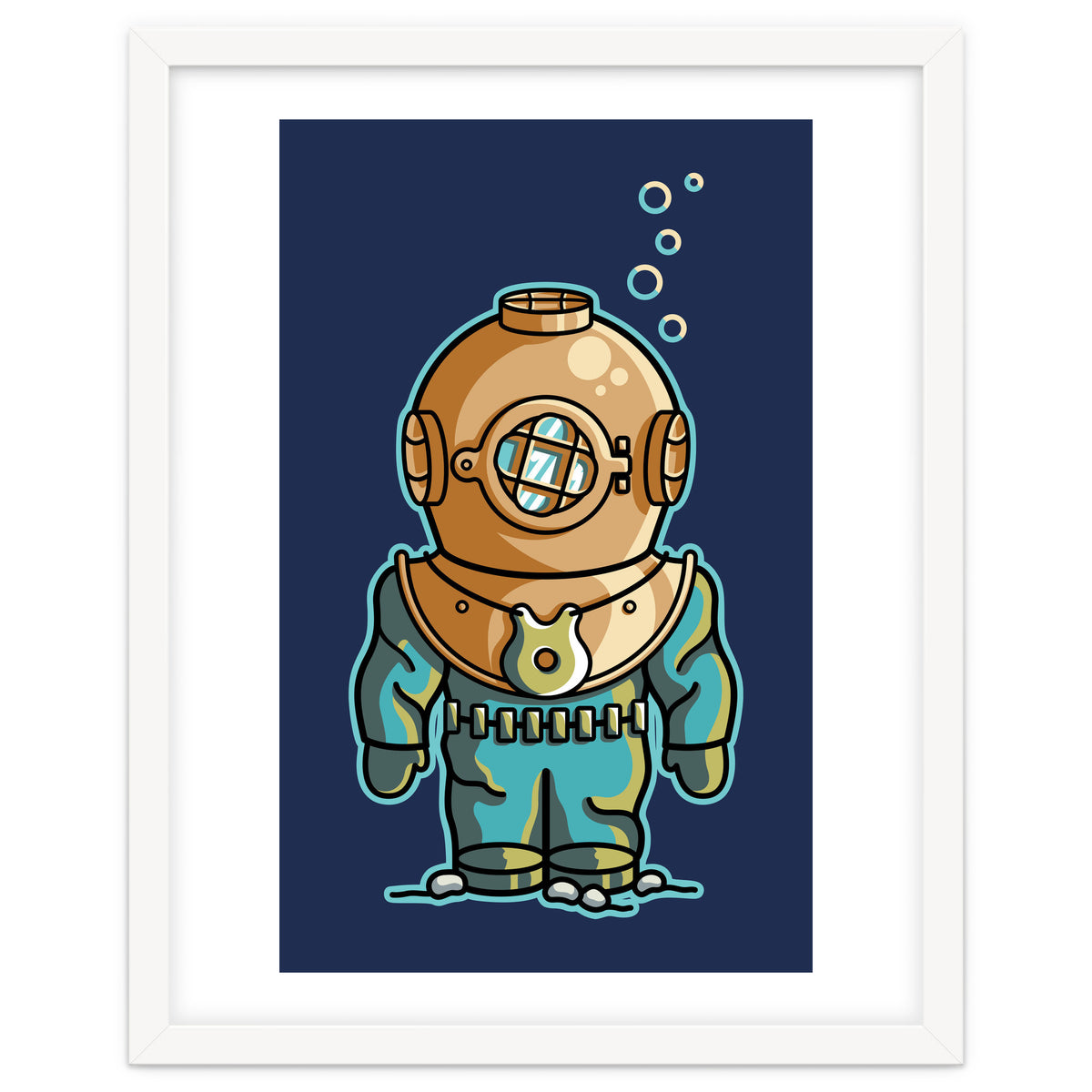 Cute Deep Sea Diver