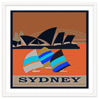 Sydney Australia Travel Poster