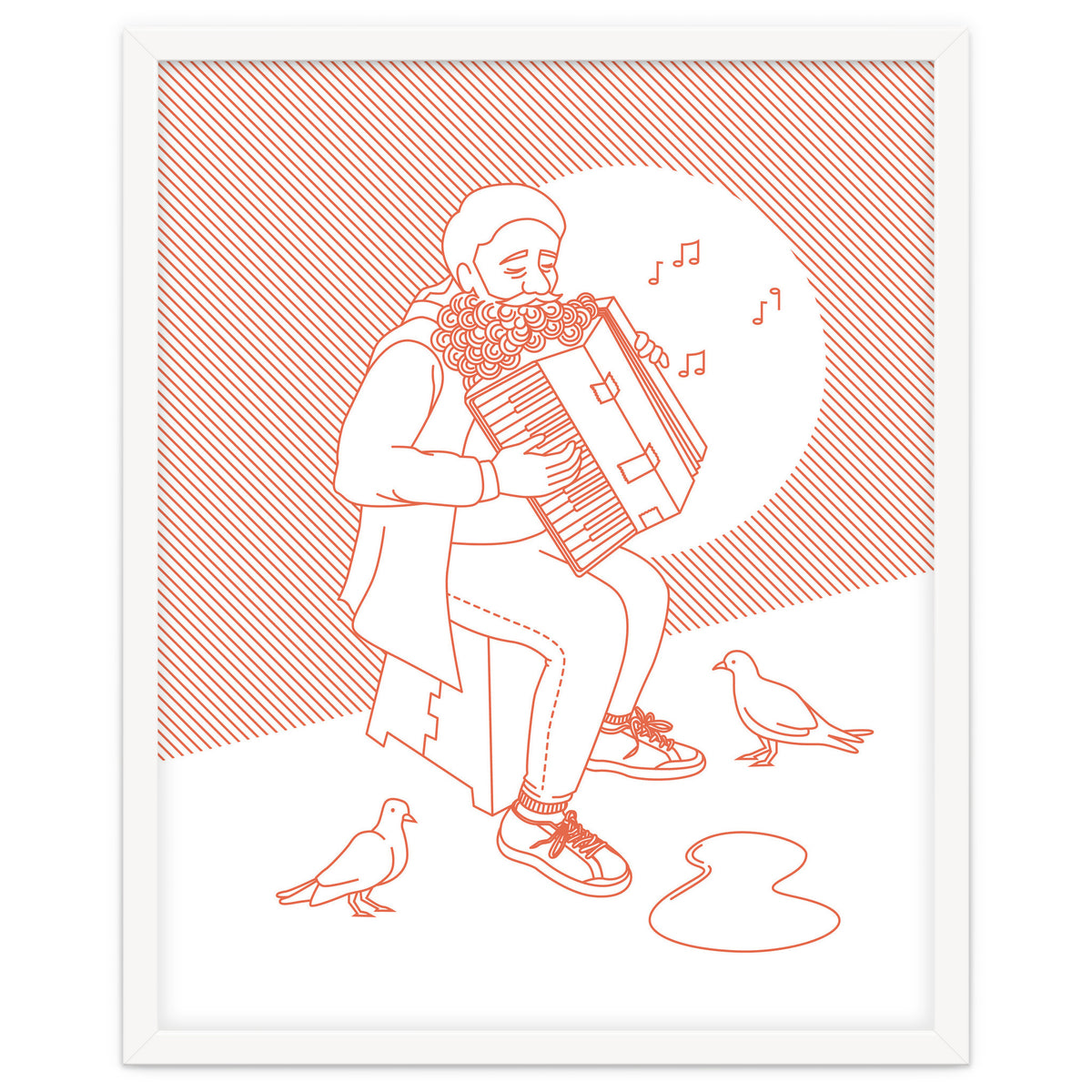 "For Love Not Money" in Orange