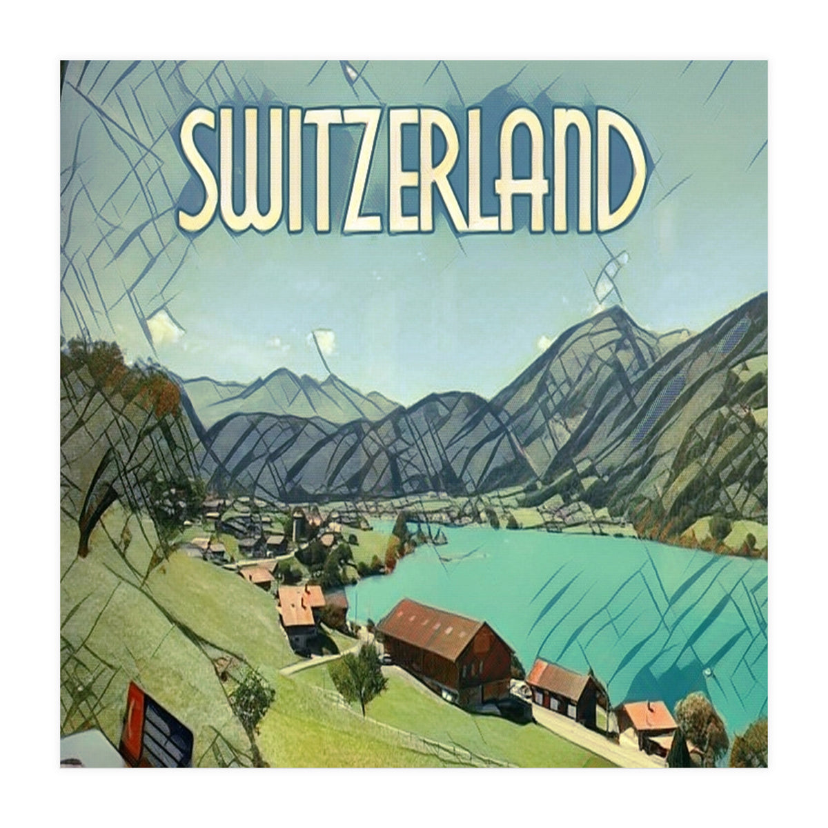 Lake Lungern, Switzerland. (Print Only)