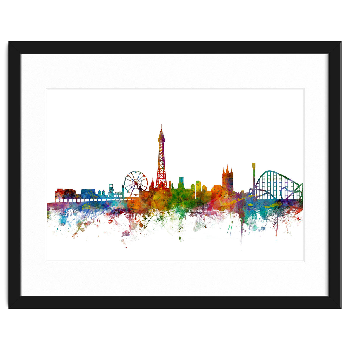 Blackpool England Skyline