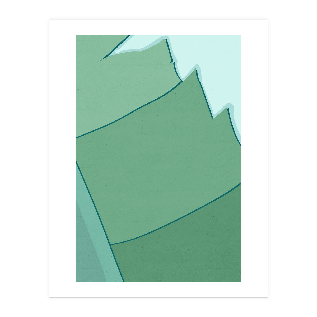 Abstract Banana Leaves Three - Greener Eden (Print Only)