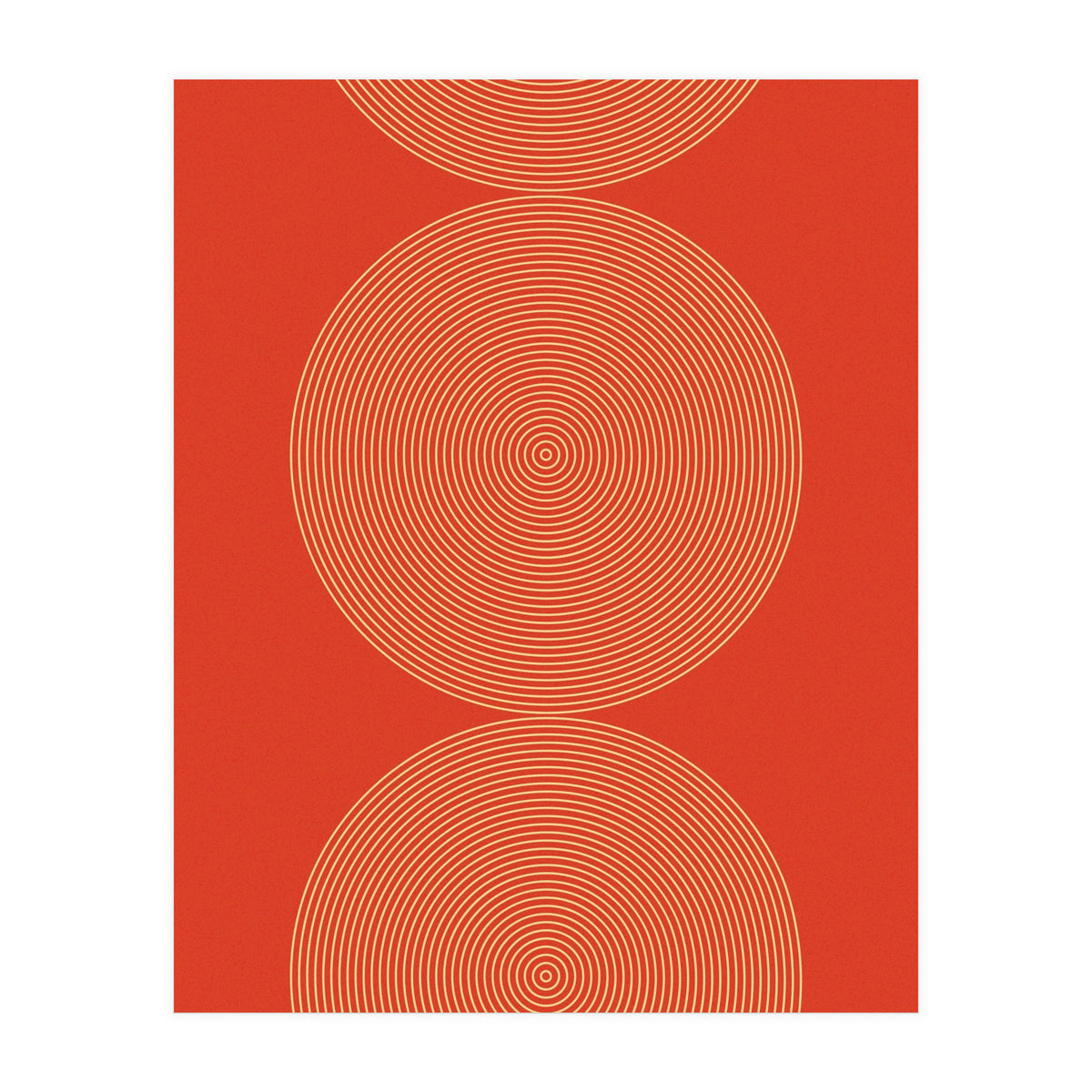 Radial Mid Century Geometric Art (Print Only)