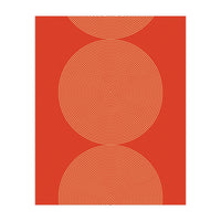 Radial Mid Century Geometric Art (Print Only)
