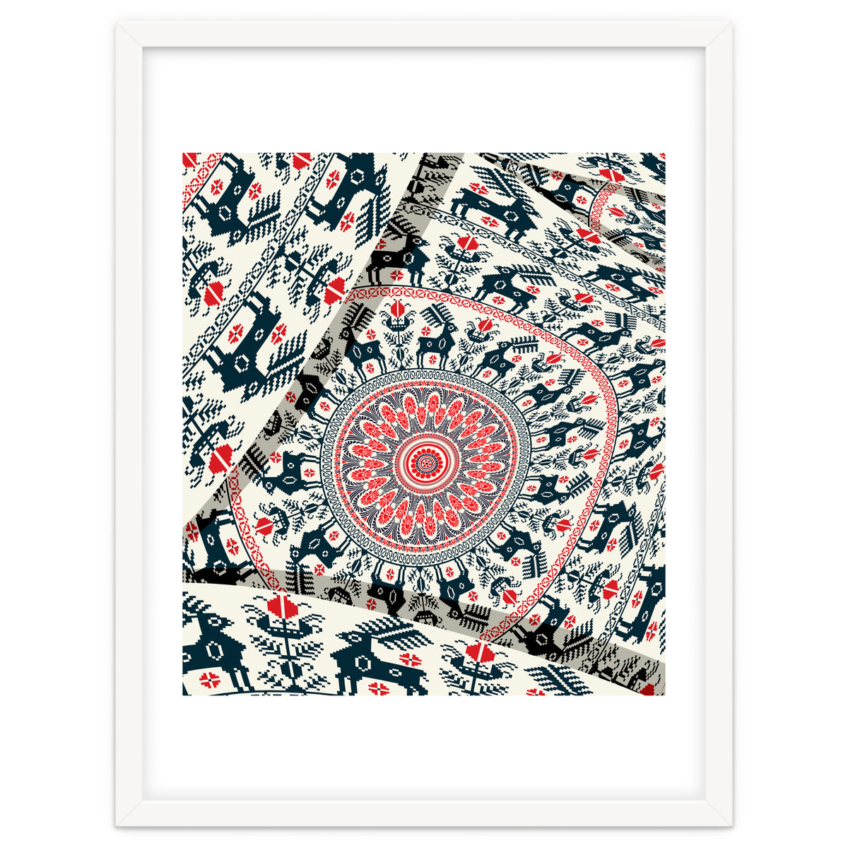 Romanian embroidery background 2