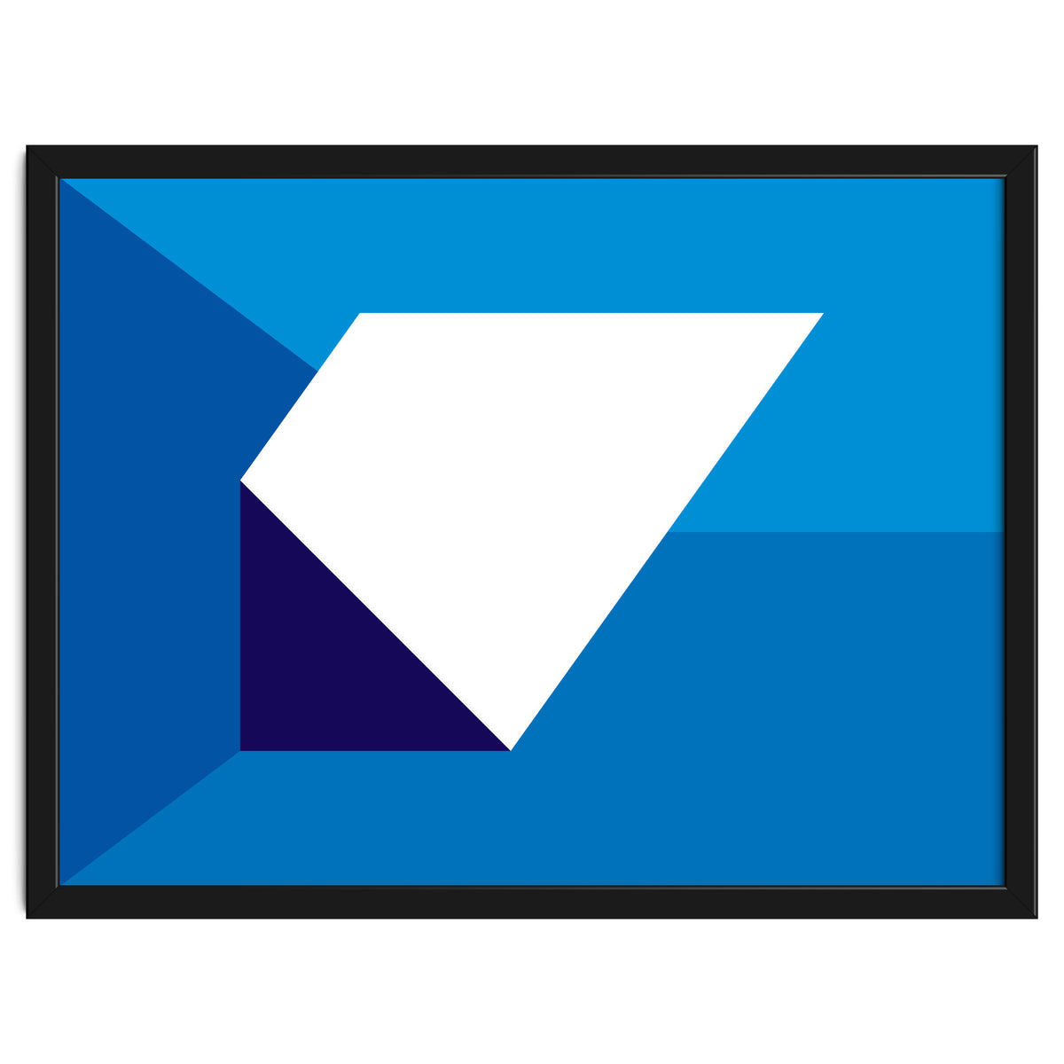 Geometric Shapes No. 32 -  blues