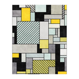 Random Concrete Pattern - Yellow, Blue, Grey (Print Only) thumbnail