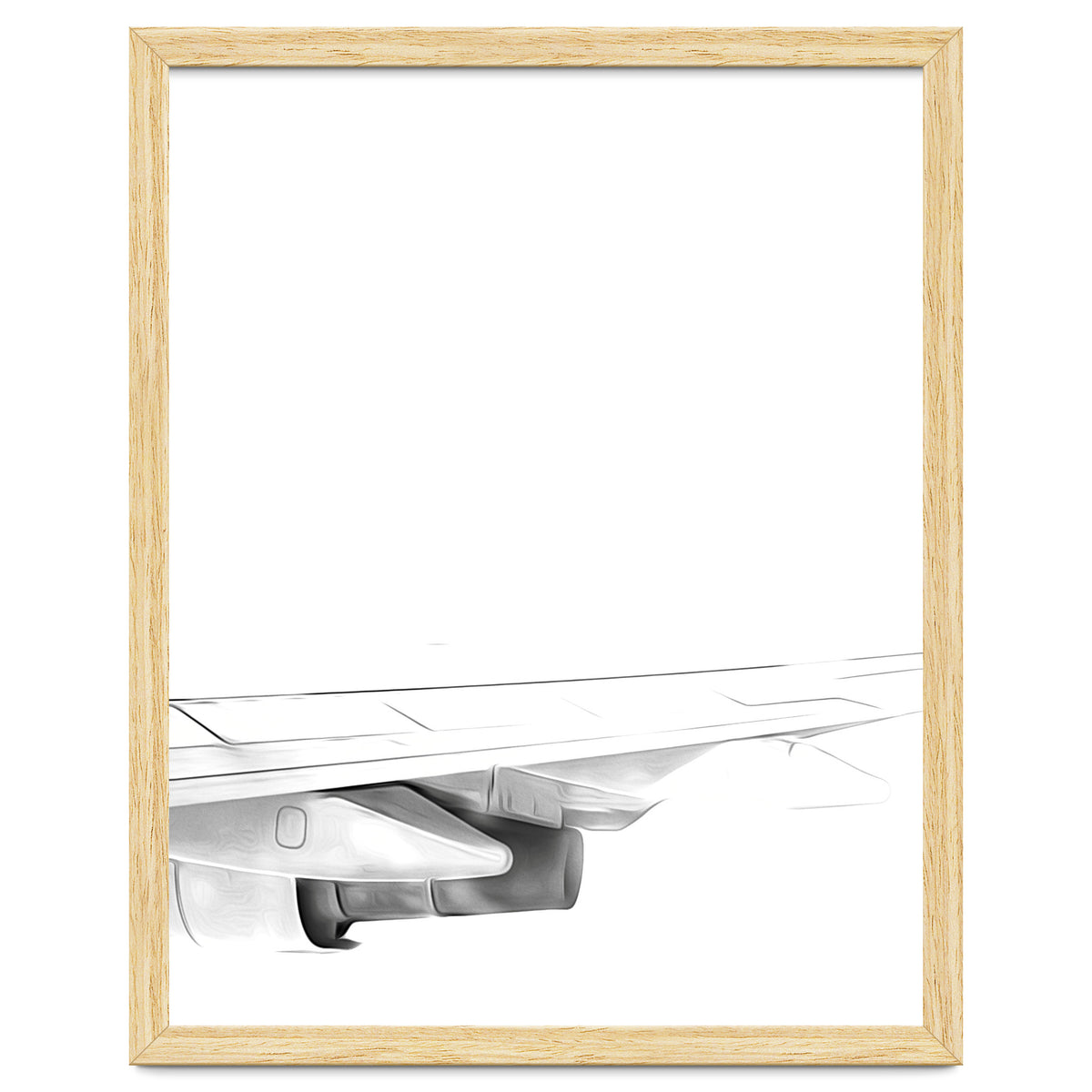 Black and White Airplane