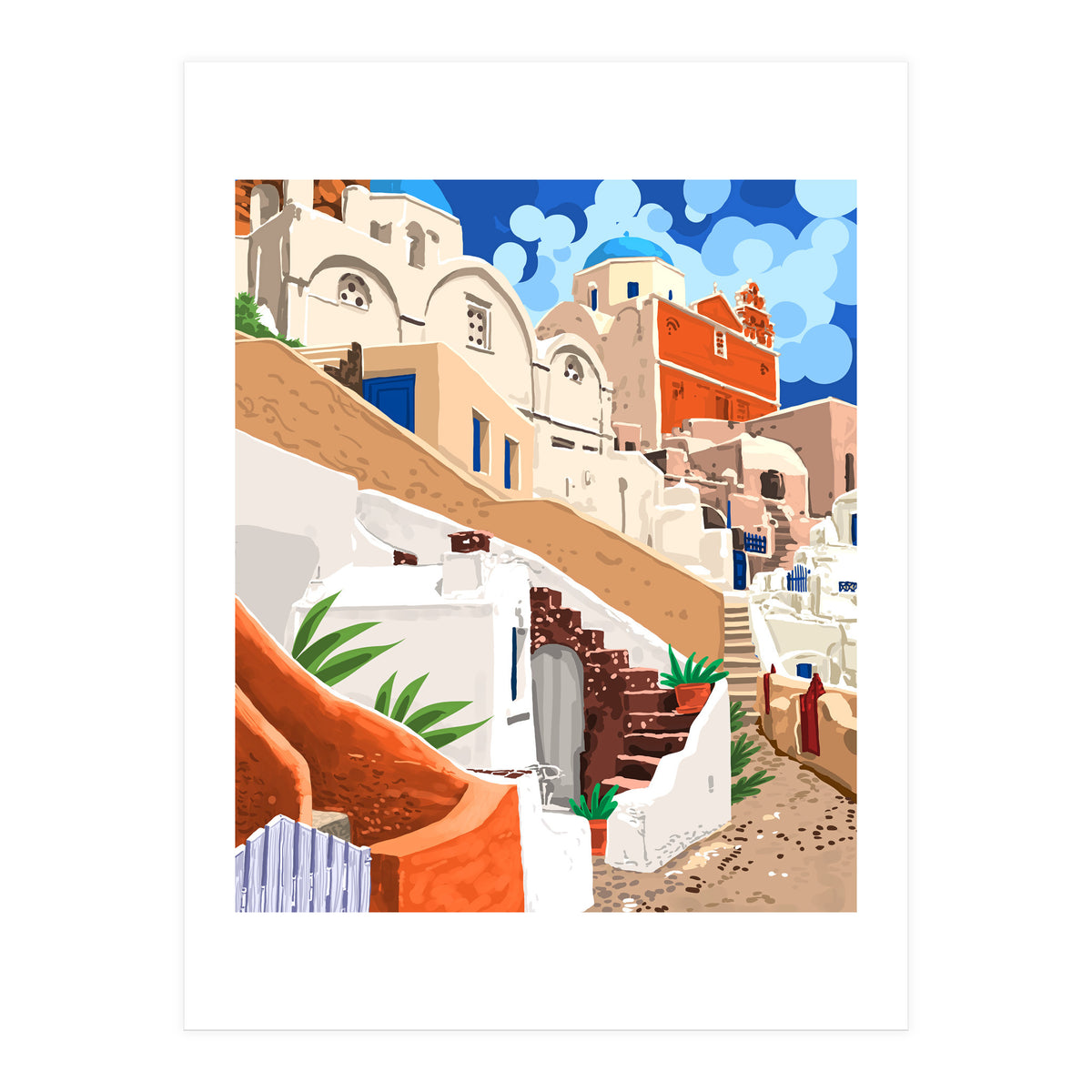 Somewhere Far Far Away | Sicily Italy Greece Architecture | Travel Buildings Beautiful Cityscape (Print Only)