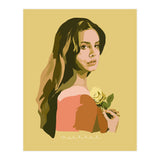 Lana Del Rey With Rose (Print Only) thumbnail