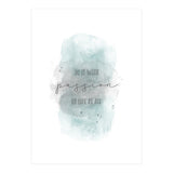 Do it with passion or not at all | watercolor turquoise (Print Only) thumbnail