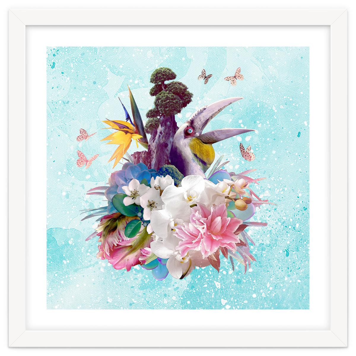 Floral Hornbill Blue