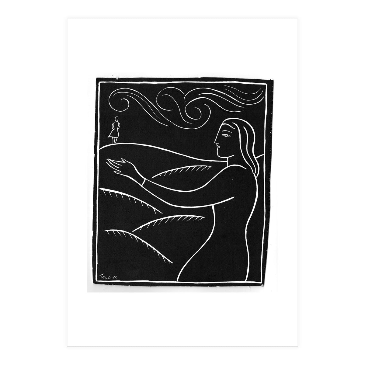 Woman With Future Self (Print Only)