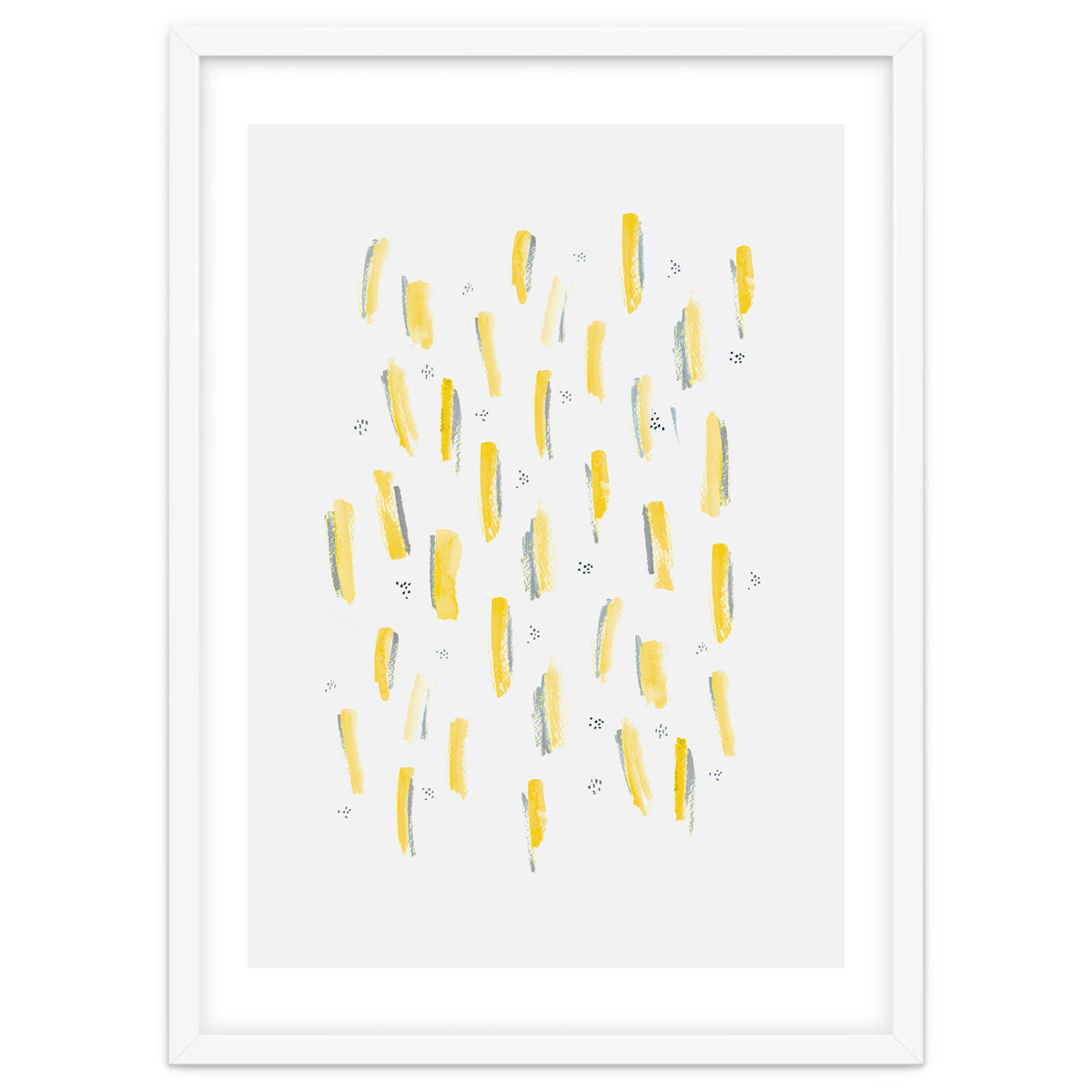 Brush Strokes Mustard