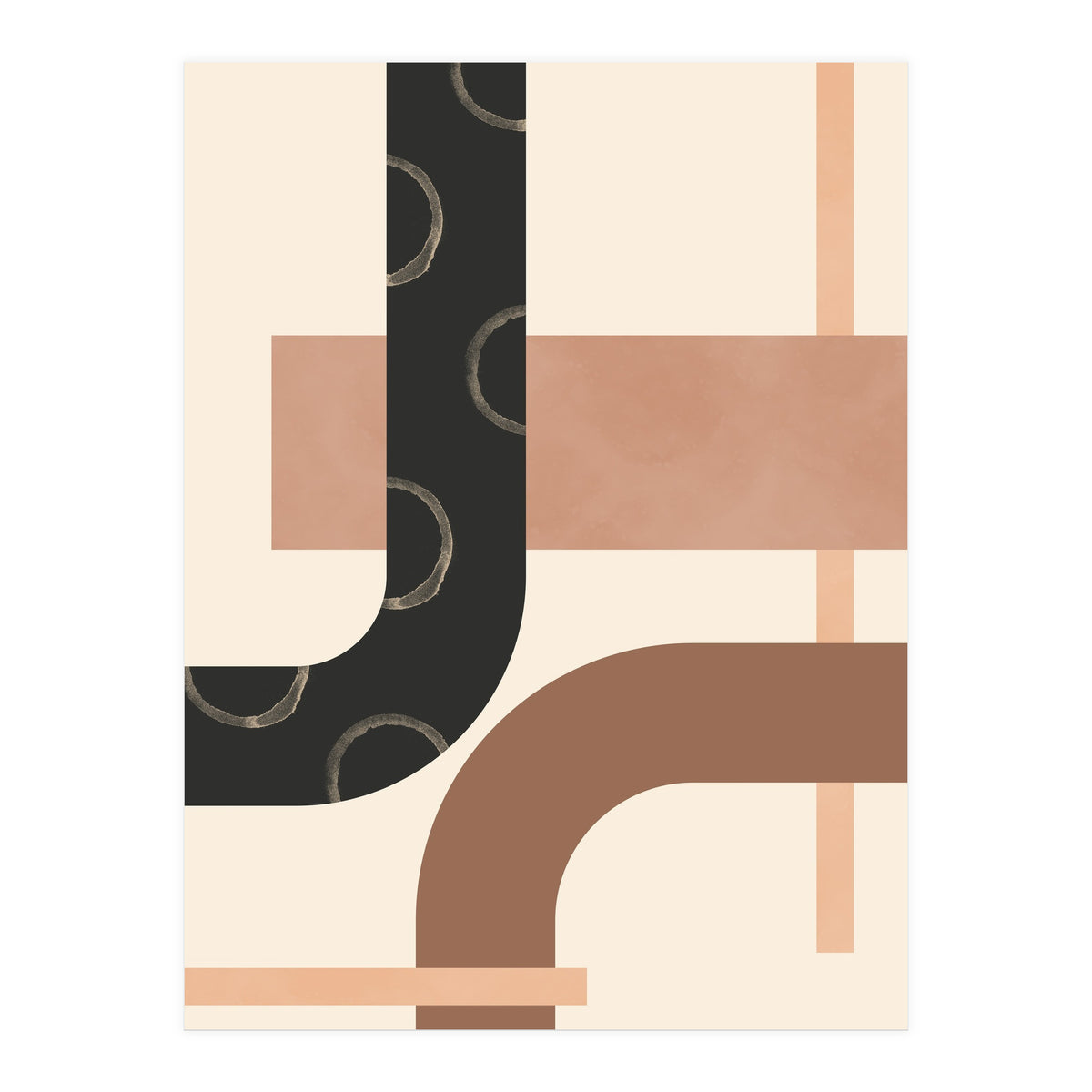 Mid Century Lines Geometric Lines (Print Only)