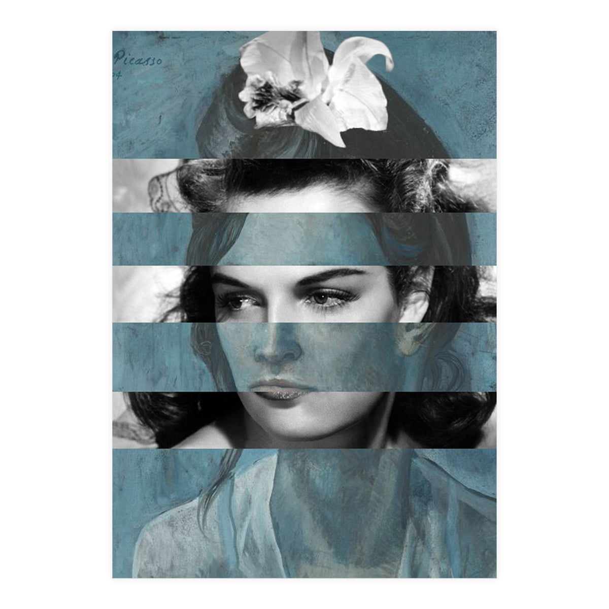 Picassos Woman With An Helmet (Print Only)