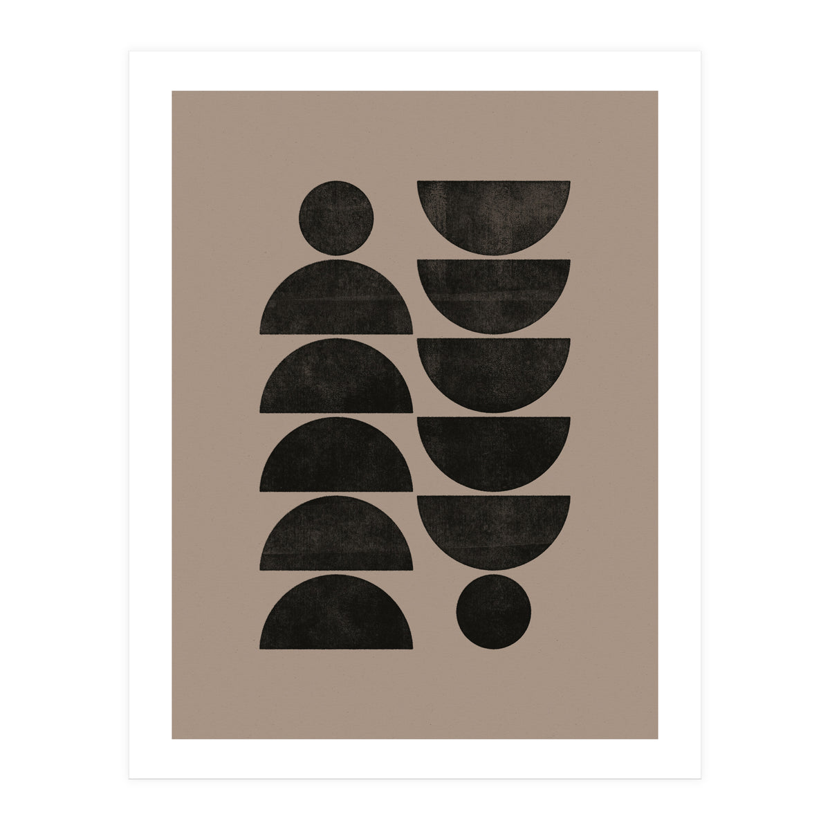 Mid-Century Modern No.30 - Woodblock Print (Print Only)